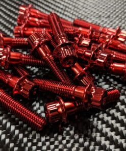 12 Point Wheel Bolt (Kandy Red) - 40 count