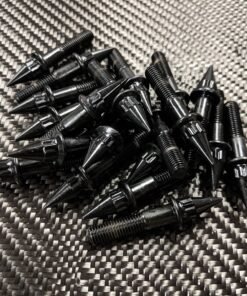 12 Point Spiked Wheel Bolt (Black) - 40 count