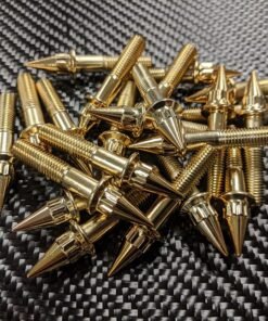 12 Point Spiked Wheel Bolt (Gold) - 40 count