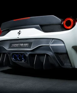 Vorsteiner VX Aero Rear Bumper w/ Carbon Fiber Rear Diffuser for Ferrari 458 Italia
