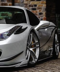 Rowen FRP World Platinum Fender Duct Cover for Ferrari 458 Italia [ABA-F142]